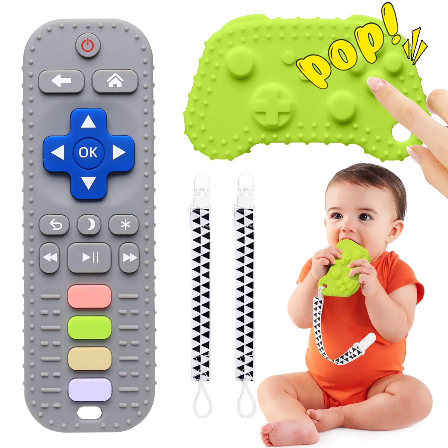 BPA-Free Silicone Teething Toys - Soothing Relief for Babies