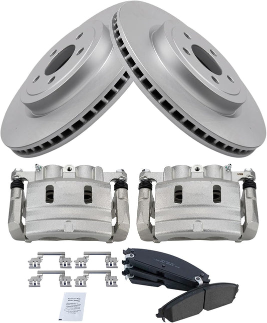 TRQ Front Brake Pad & Rotor Kit for 2014-2019 Dodge Charger