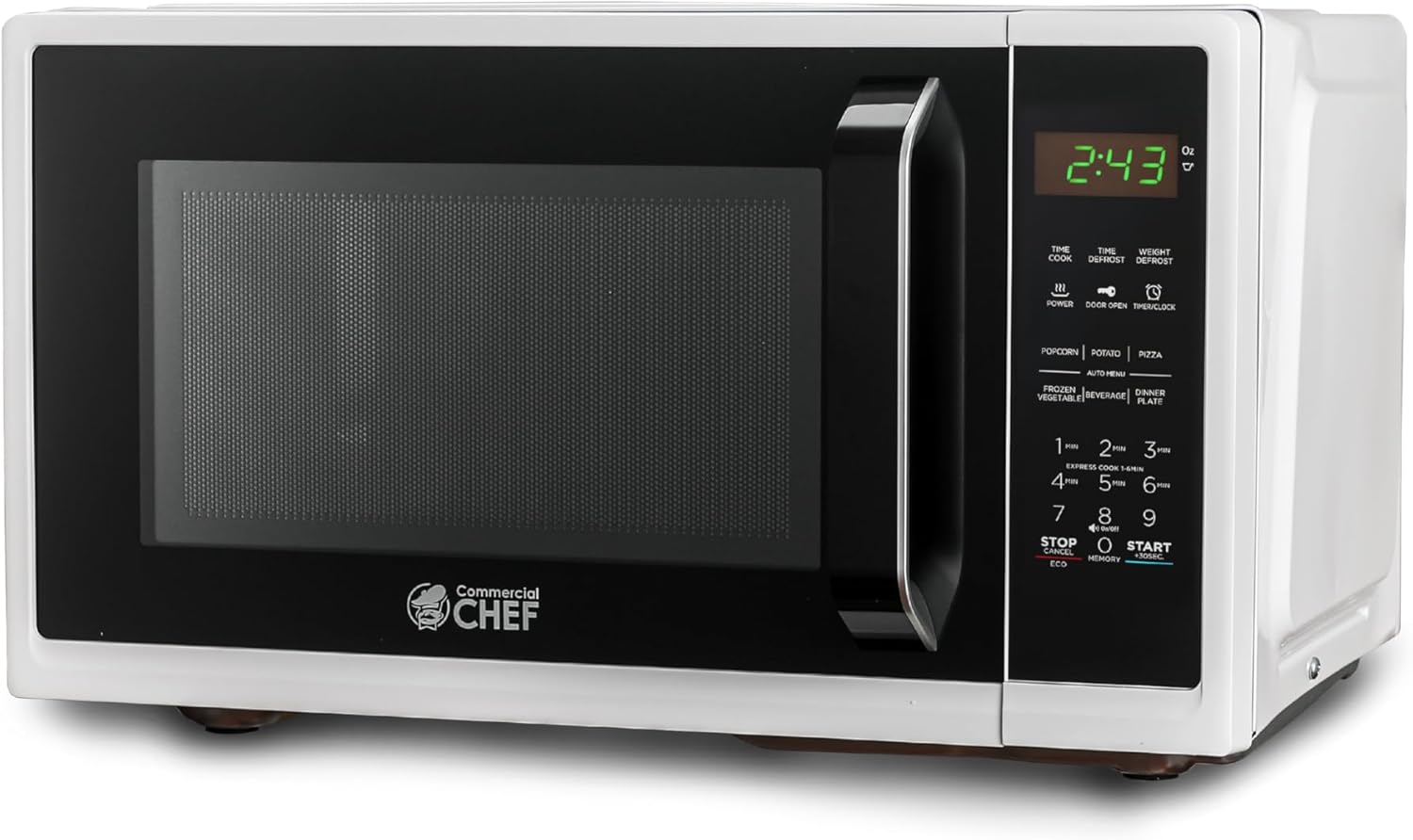 Powerful 0.9 Cubic Foot Microwave with 10 Power Levels