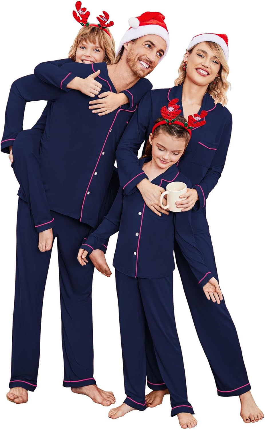 Ekouaer Christmas Family Matching Pajamas for Festive Fun