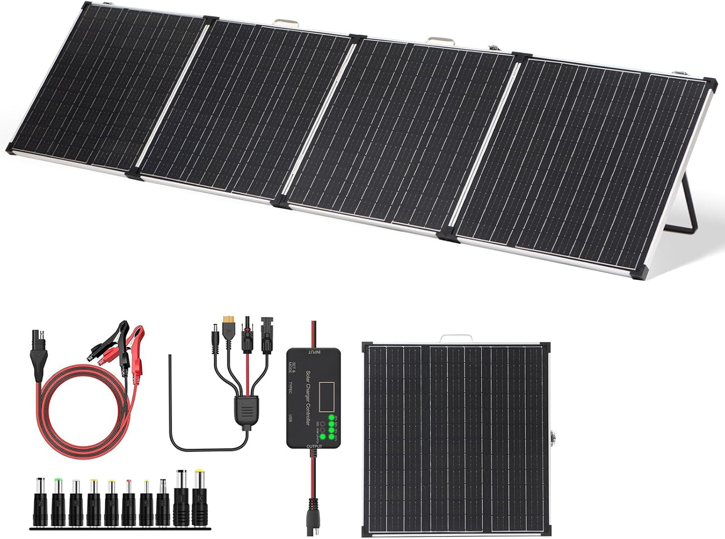 Portable Solar Panel Kit for Power-On-The-Go