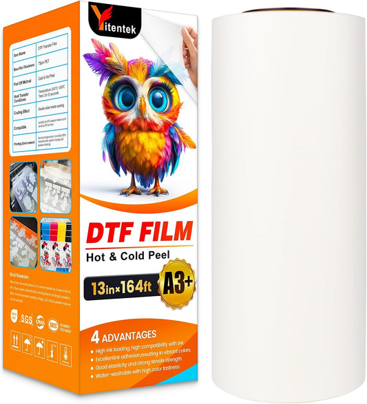 Yitentek A3+ DTF Film Roll | Double-Sided PET Transfer Film