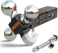 ORCISH 360 Swivel Trailer Hitch Tri-Ball Mount - Rotating Tow Hitch