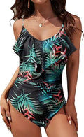 Blooming Jelly Womens One Piece Bathing Suit Tummy Control - Retro