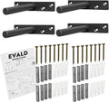Heavy Duty Floating Shelf Bracket 4-in Mantel Mount - Strong Support