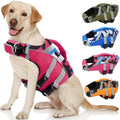 Kuoser Dog Life Jacket with Reflective Stripes - High Visibility Vest