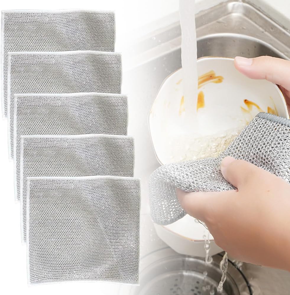 JUDUNA Wire Dishwashing Rags - Non-Scratch Miracle Cleaning Cloth!