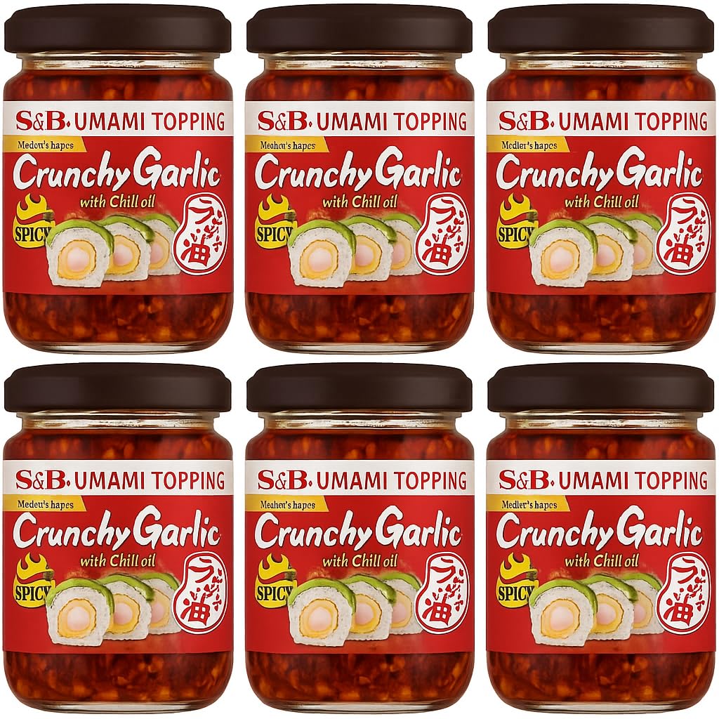 S&B Chili Oil With Crunchy Garlic Spicy for Flavor Lovers