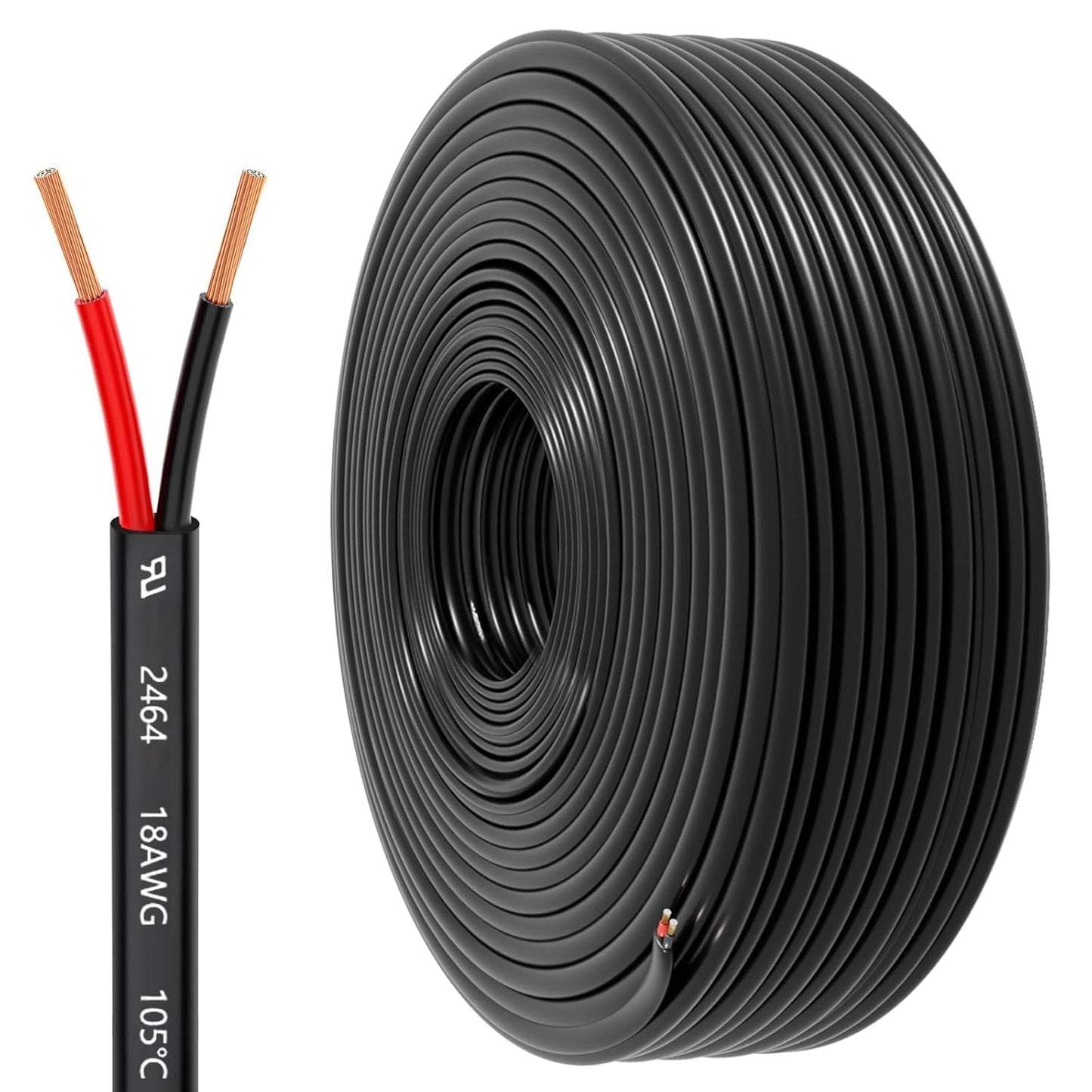 18 Gauge Wire 2 Conductor Electrical Wire for Versatile Use