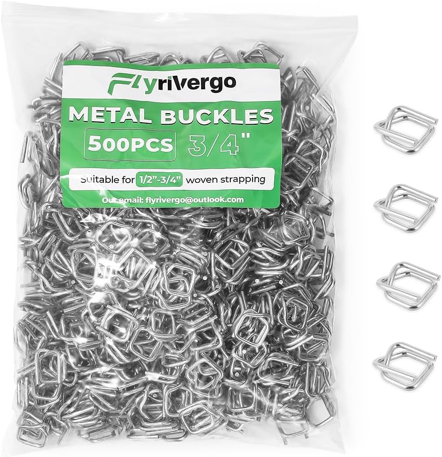 3/4in Heavy Duty Metal Wire Buckle for Woven Cord Strapping