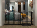 Extra Wide Baby Gate Extra Tall Tension Indoor Safety Gate - Heavy