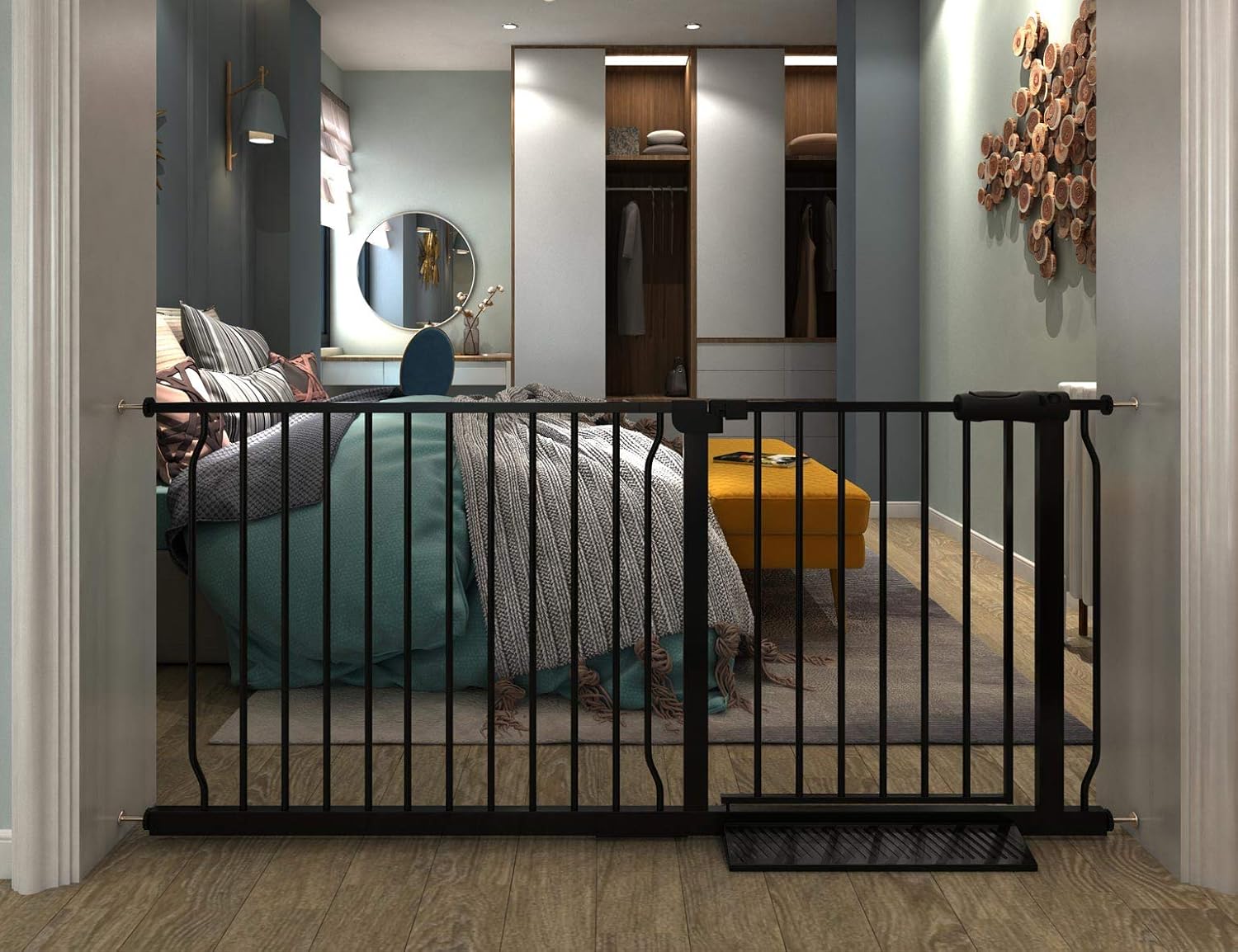 Extra Wide Baby Gate for Pets and Kids - Durable Safety Gate
