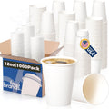 Premium 12 oz Disposable Paper Coffee Cups for Every Occasion