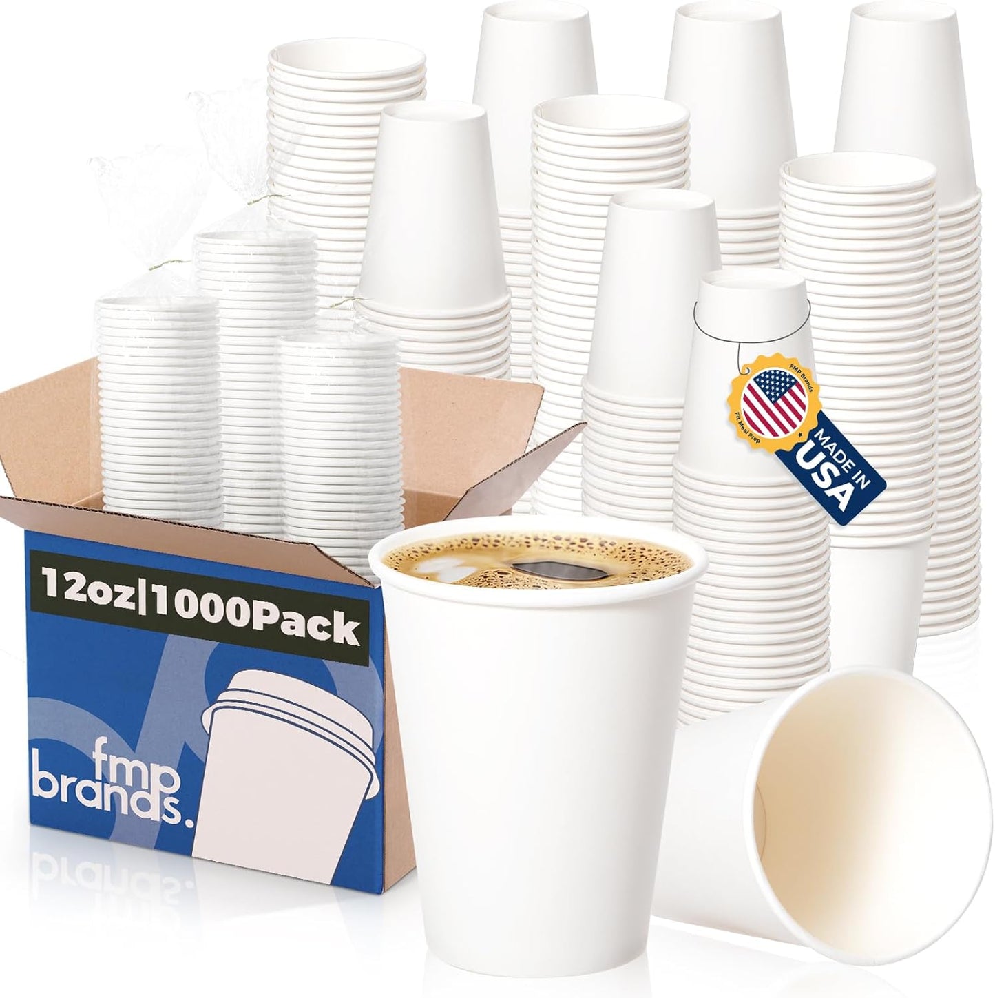 Premium 12 oz Disposable Paper Coffee Cups for Every Occasion