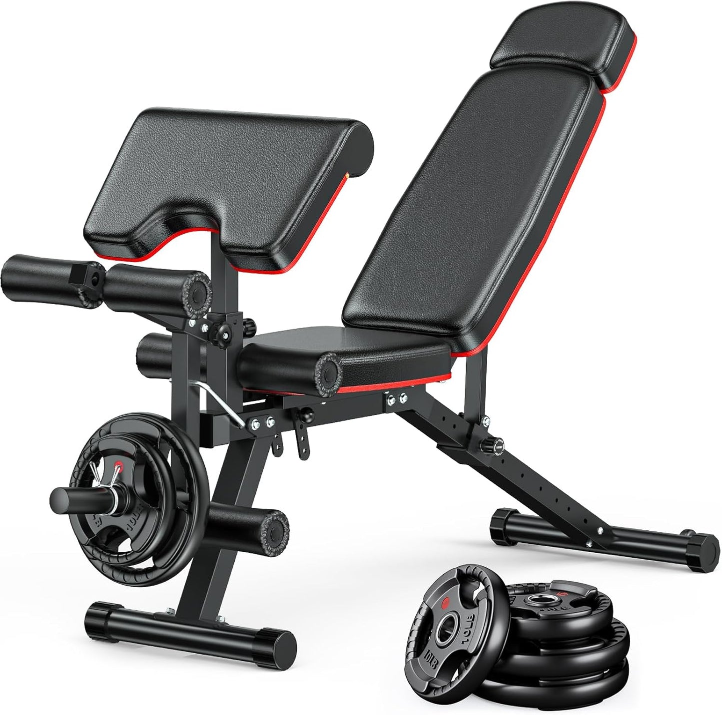 XDDIAS Adjustable Weight Bench for Full Body Home Gym Workouts