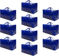 10 Pack 100L Blue Moving and Storage Bags - Heavy Duty Tote