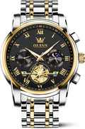 SHICHENG OLEVS Men's Day Date Business Watch - Luminous Flywheel Design