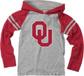 Youth Boys Striped Jersey Hooded T-Shirt - Lightweight Pullover