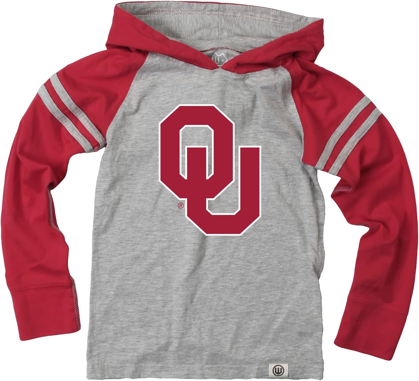 Wes and Willy Youth Boys College Long Sleeve Hooded T-Shirt