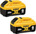 DEWALT 20V MAX 6Ah Battery 2-Pack - Fast Charge, Long Run