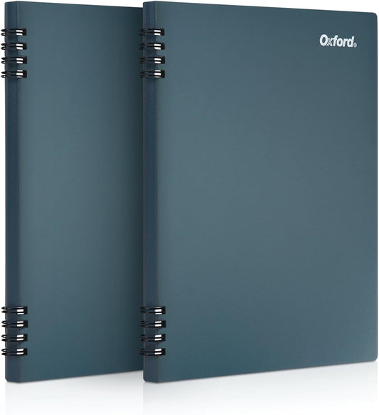 Smooth Note-Taking: Oxford Stone Paper Notebook, Blue Cover, 2 Pack