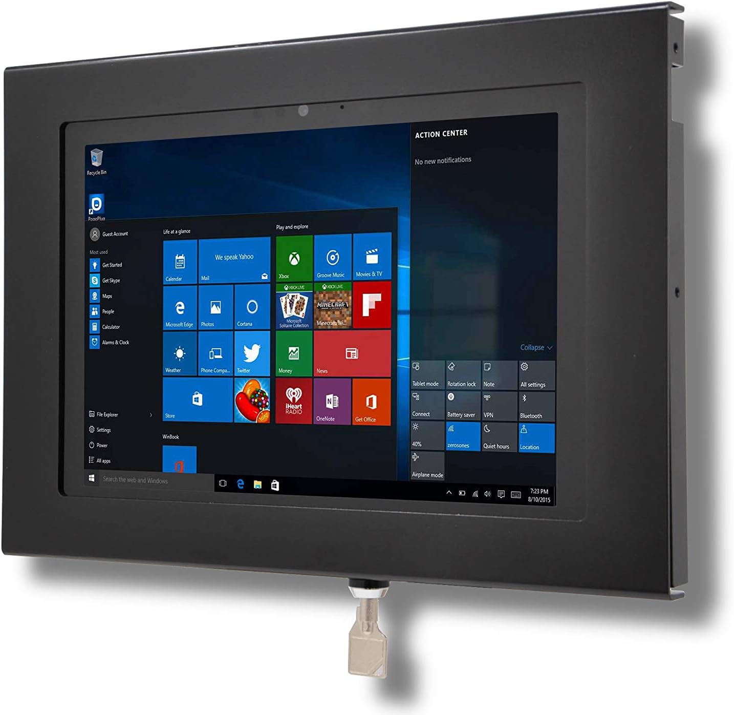 Locking Anti-Theft Metal Case for Dell Latitude 7200 7210 2-in-1