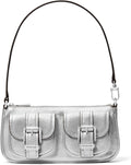 Michael Kors Zoe Small Convertible Pouchette - Petite Metallic Clutch