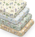 Watercolor Dragon Crib Sheet Set 4 Pc - Soft Fitted 52 x 28 x 8 in