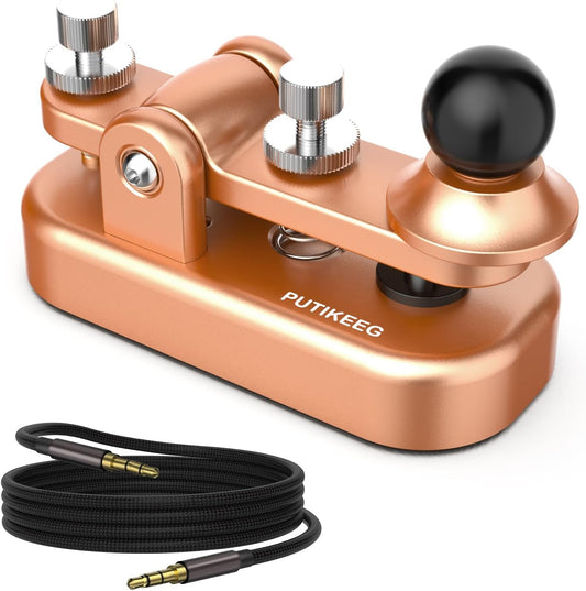 Mini Morse Radio Key for CW HAM with Adjustable Features
