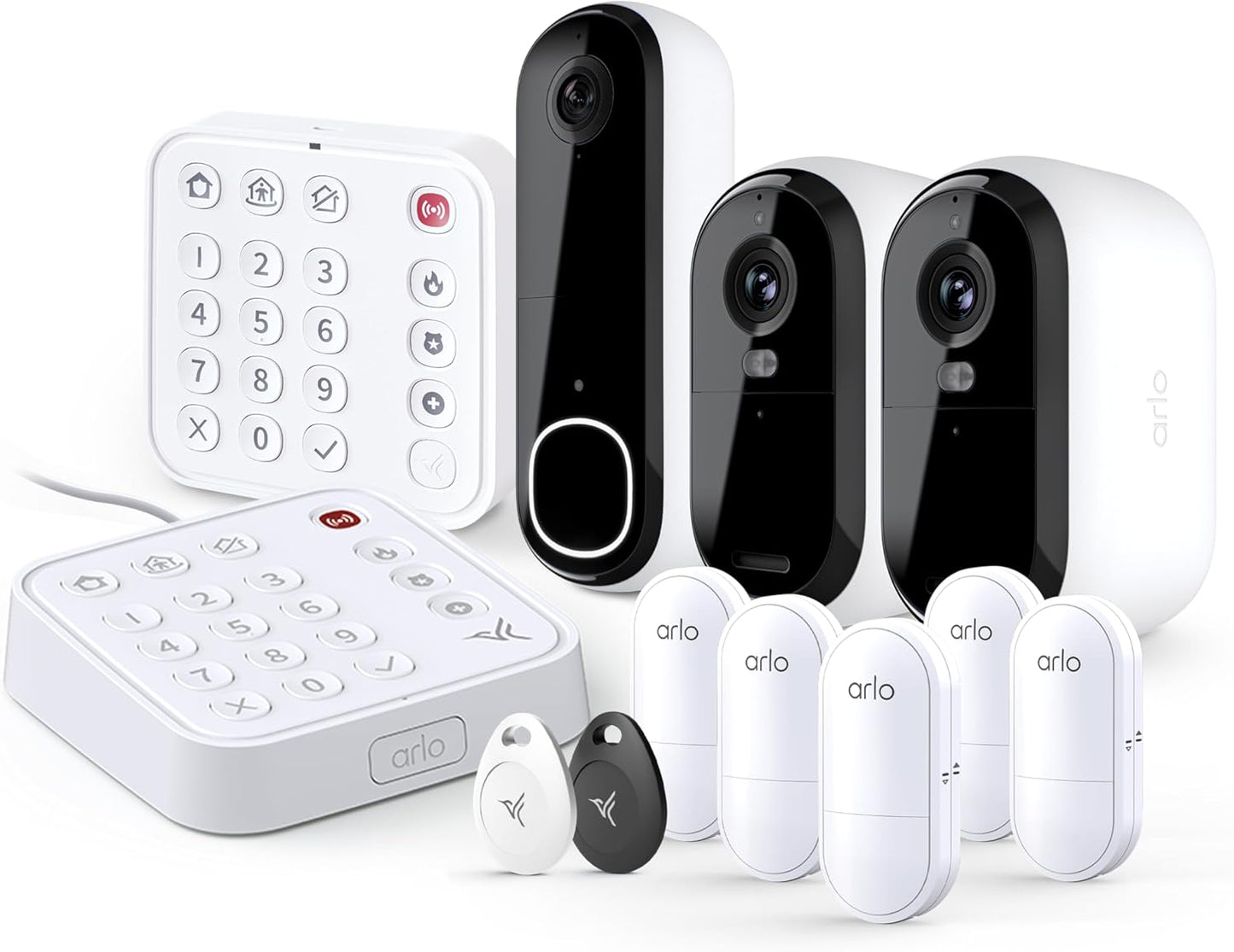 Arlo Home Security System with 2K Cameras and Sensors Bundle