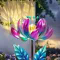 Outdoor Garden Decor Solar Spinners Lights - Rotating Lotus Solar