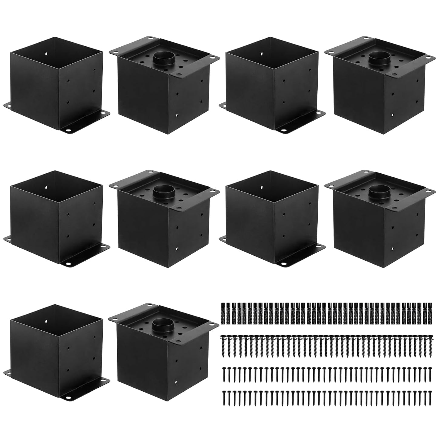 6x6 Post Base Brackets for Heavy Duty Deck and Fence Support
