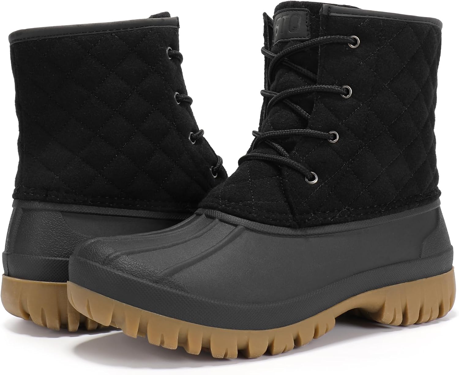 Waterproof Winter Duck Boots for Women - STQ Quilted Snow Boots