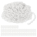 PATIKIL Plastic Chain Links 200 ft Safety Chain - Weatherproof Barrier