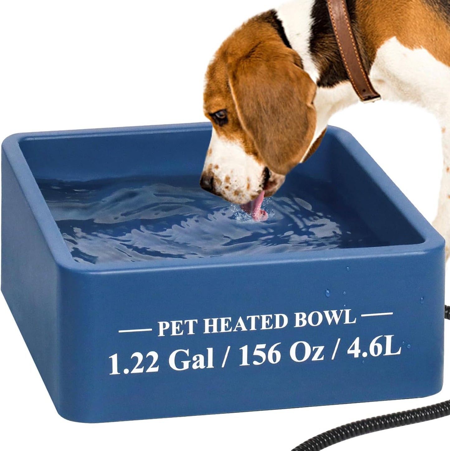 Large Heated Pet Bowl for Winter - Keeps Pets Warm!