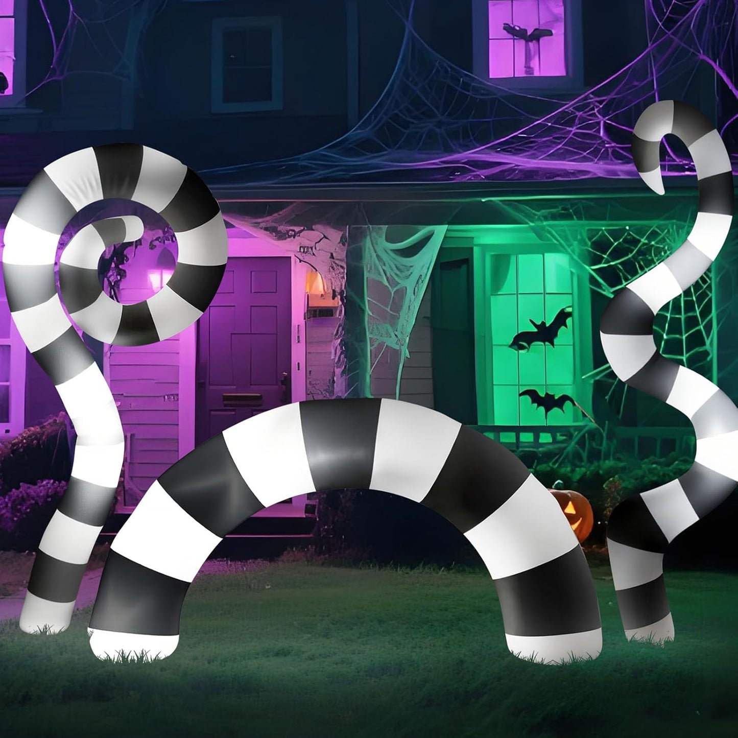 Light Up Halloween Inflatable Sandworm Decoration for Spooky Fun