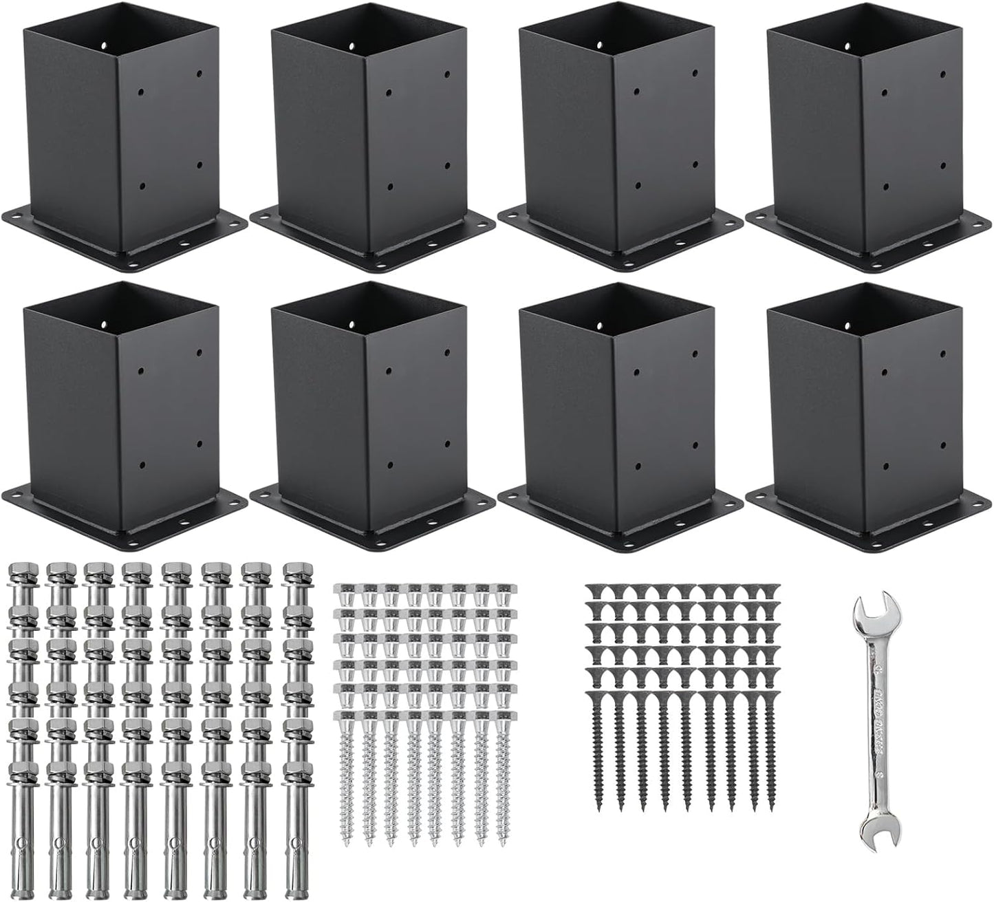4x4 Post Base Anchors - Heavy Duty Steel Brackets for Decks
