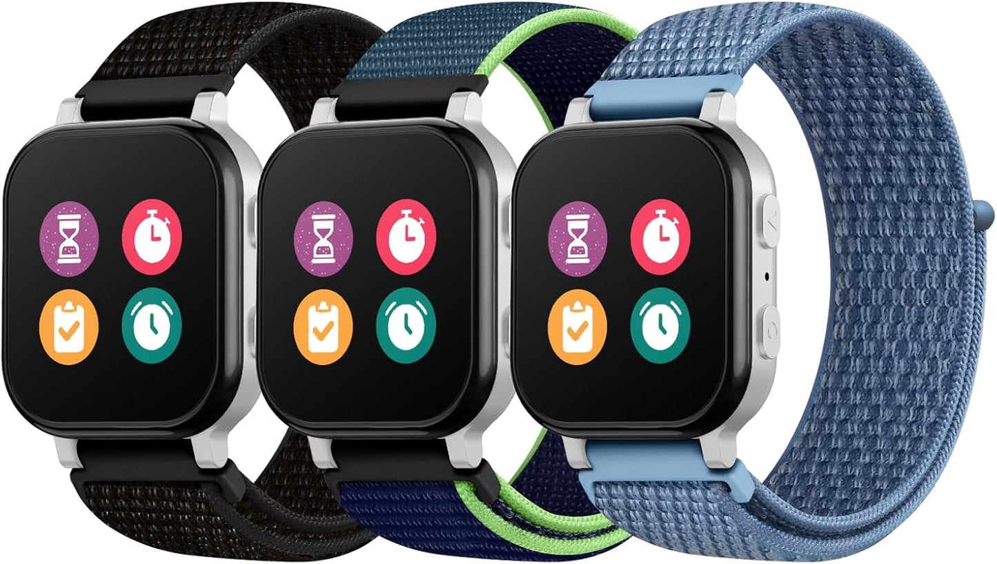 Soft Breathable Kids Watch Bands - 3 Pack