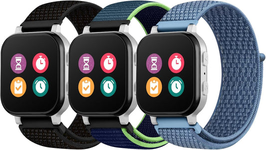 Soft Breathable Kids Watch Bands - 3 Pack