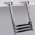 Boat Ladder 3 Step Telescoping Stainless Steel Ladder - Heavy Duty