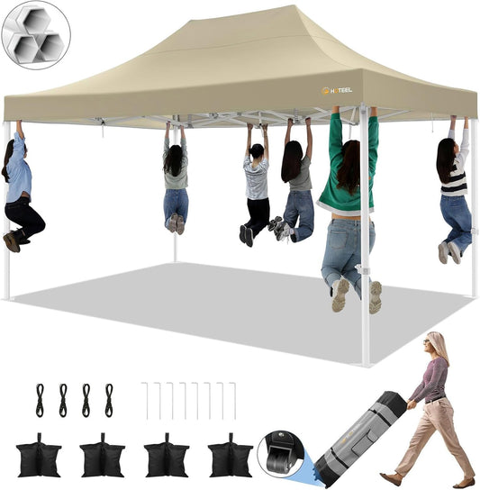 10x15 Heavy Duty Pop-Up Canopy - Easy Setup, No Sidewalls - Perfect for Events