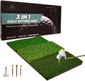 Ultimate Golf Practice Mat - Triple Turf Options - Indoors & Outdoors