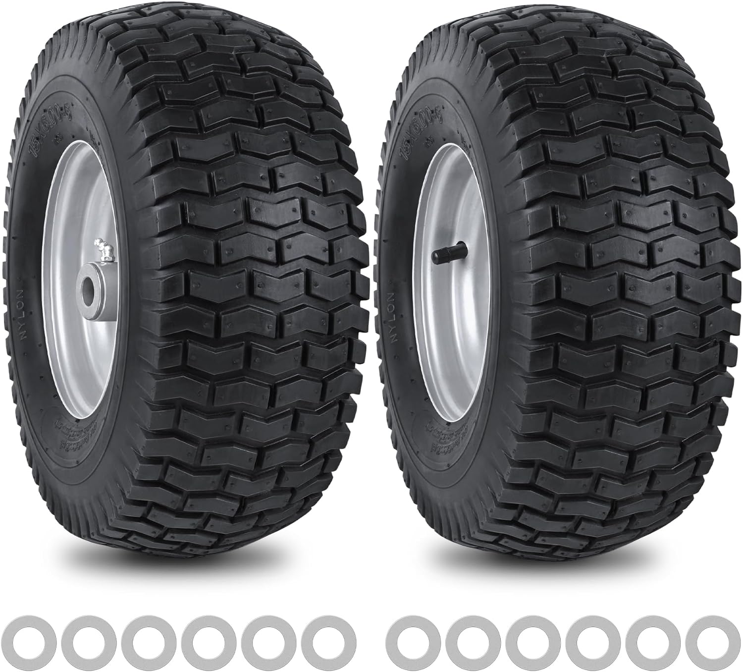 15x6.00-6nhs Lawn Mower Front Tire 4 Ply for Garden Tractors