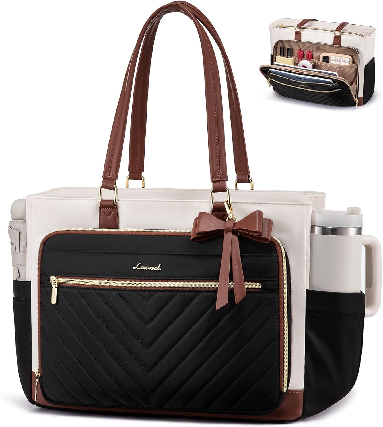 LOVEVOOK Teacher Tote Bag for Women - Stylish Work Bag
