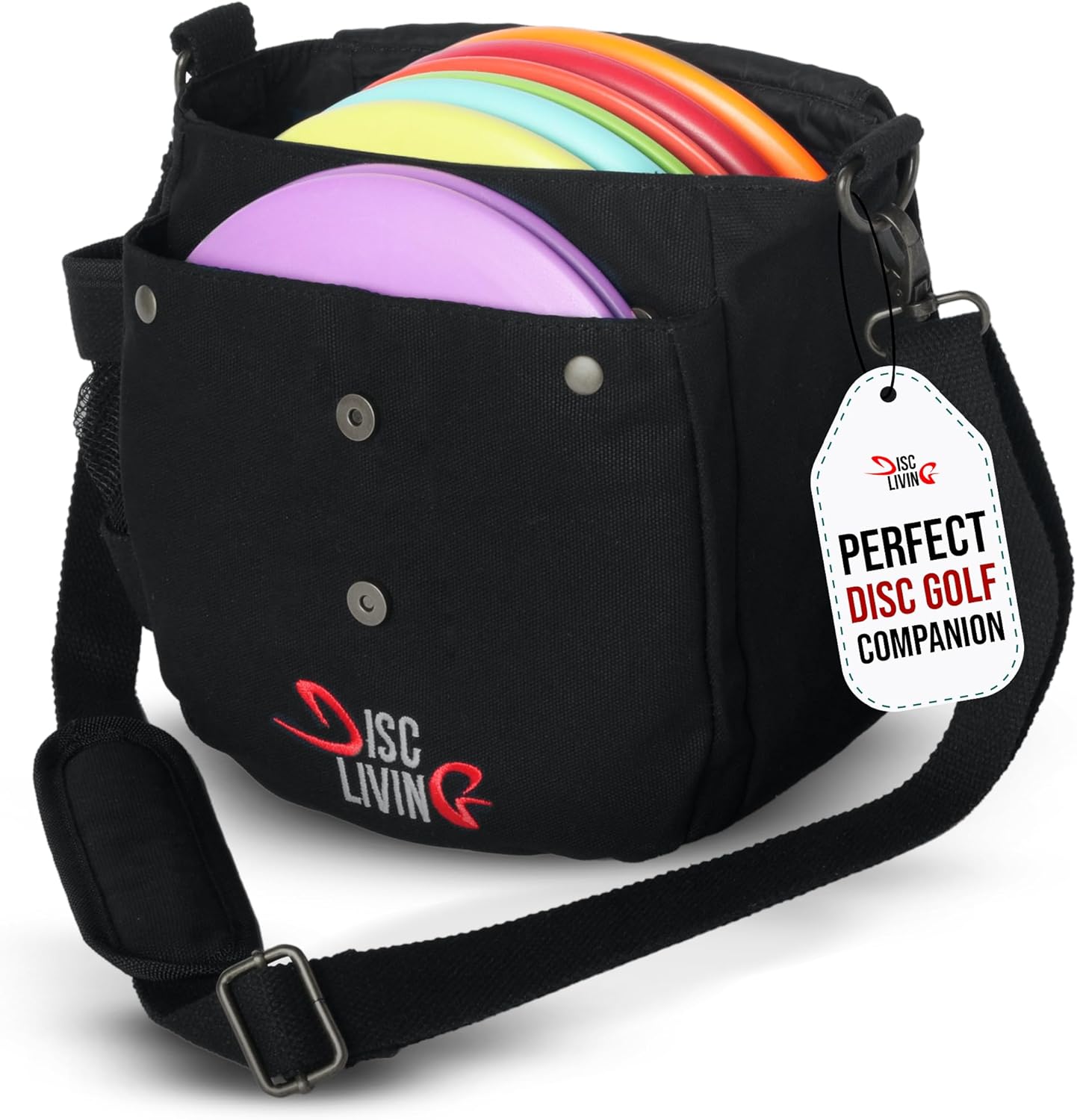 Premium Disc Golf Bag | Lightweight & Durable | Carry 10 Discs | Waxed Canvas Design