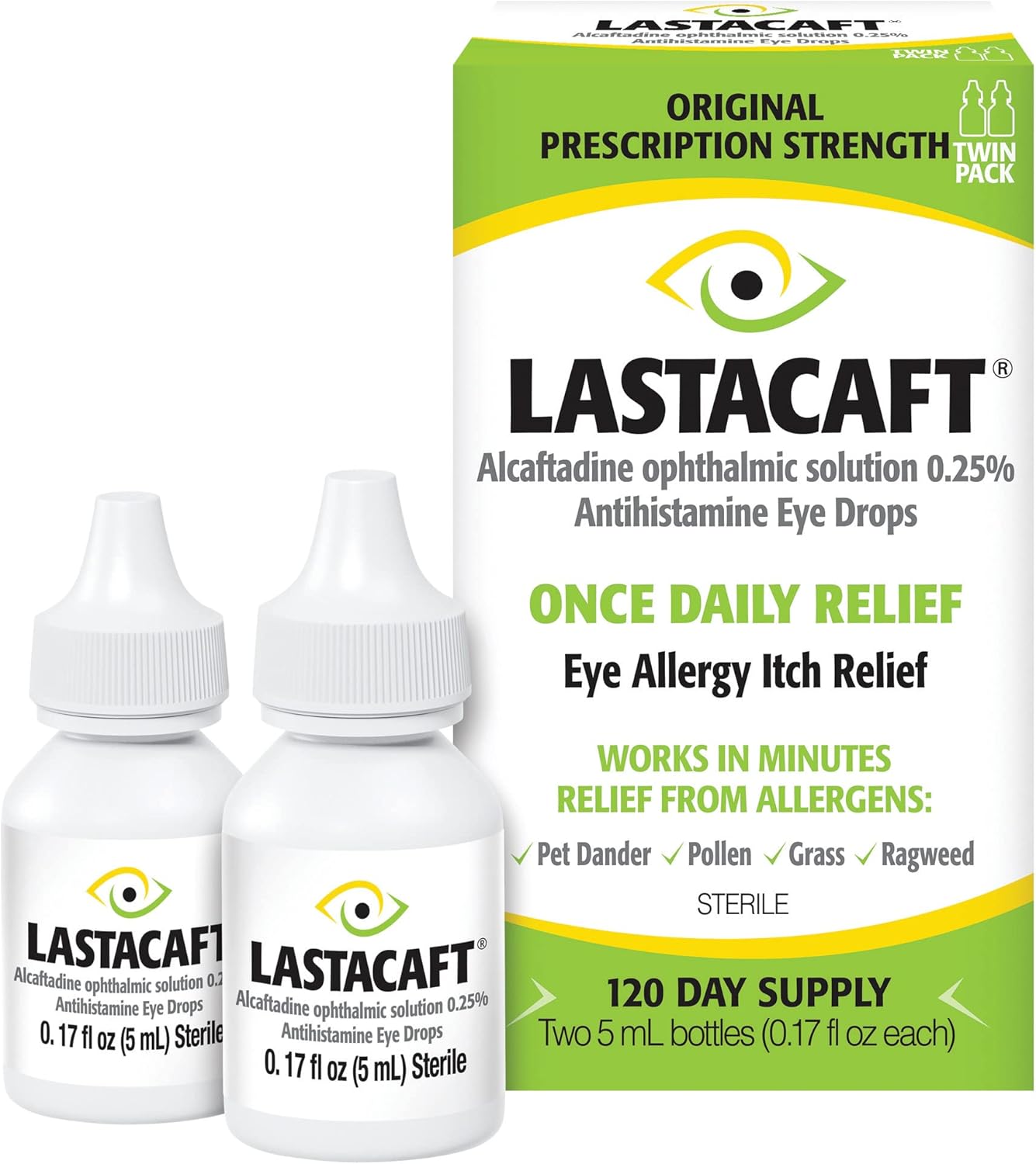 LASTACAFT Eye Allergy Itch Relief Drops for Fast Relief