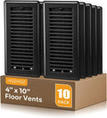 4 x 10 Floor Registers for Home, Heavy Duty Steel Vent Covers