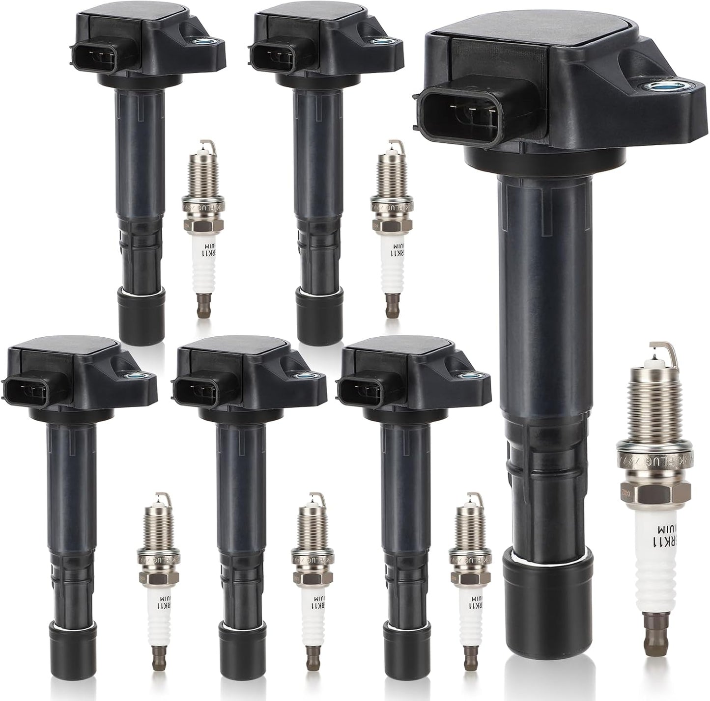 UF400 Ignition Coil & Double Iridium Spark Plug Set for Acura