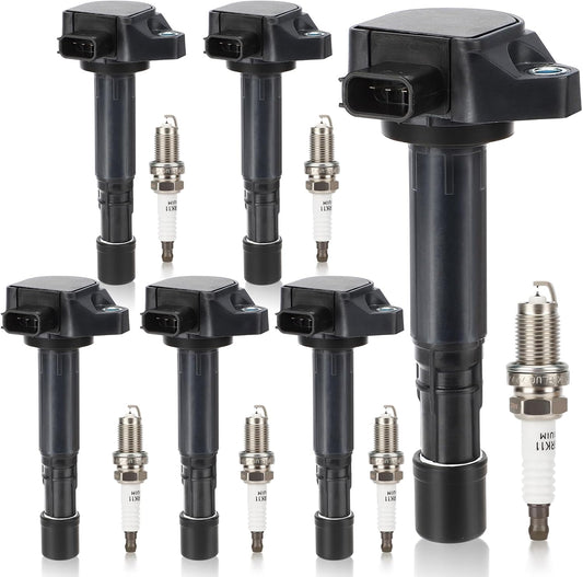 UF400 Ignition Coil & Double Iridium Spark Plug Set for Acura