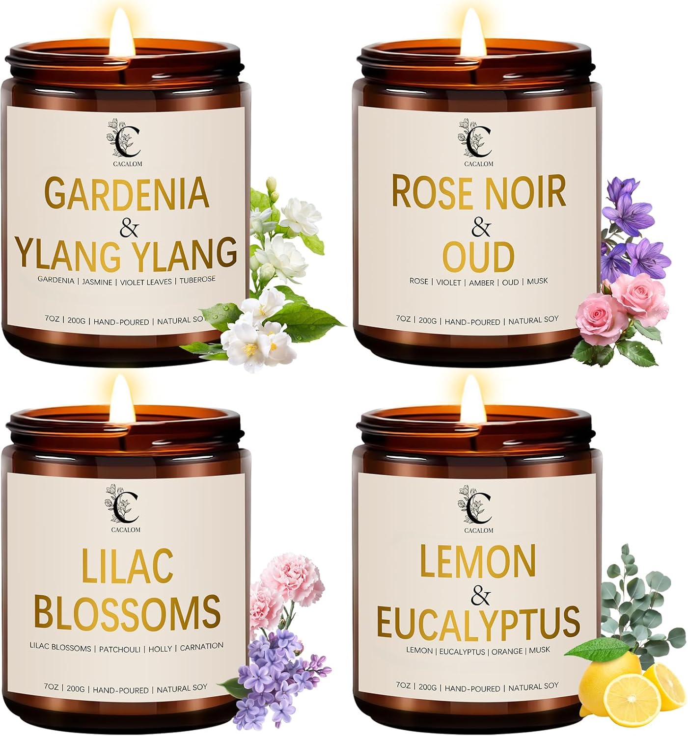 28oz Scented Candles Set for Home Decor and Aromatherapy